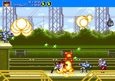 Gunstar Heroes для Sega Mega Drive 2