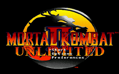 Титульный экран из Mortal Kombat 2 Unlimited